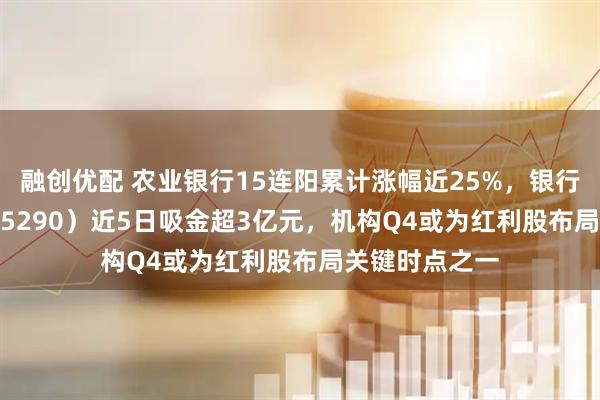 融创优配 农业银行15连阳累计涨幅近25%，银行ETF天弘（515290）近5日吸金超3亿元，机构Q4或为红利股布局关键时点之一